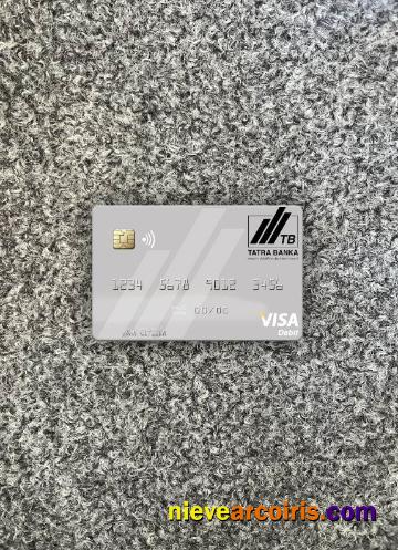 Slovakia Tatra Banka visa debit card photolook